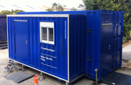 Single roll-out containerised laboratory for Agilent